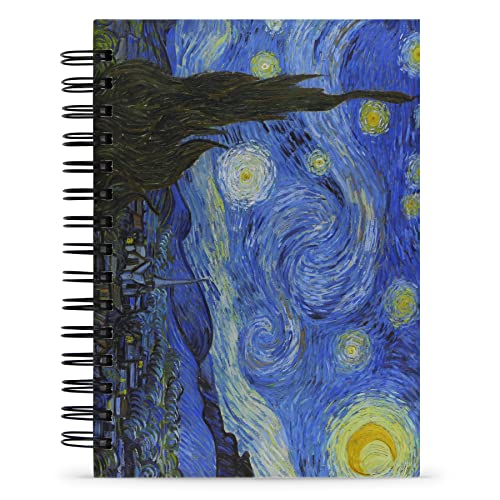 Caderno Van Gogh "Noite Estrelada" Capa Dura e Toque Aveludado, 1...