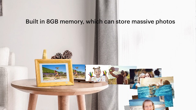 Cornice Digitale KODAK 10 Pollici Legno - Display IPS 1280x800 Con Telecomando E 8GB Memoria - Foto 9