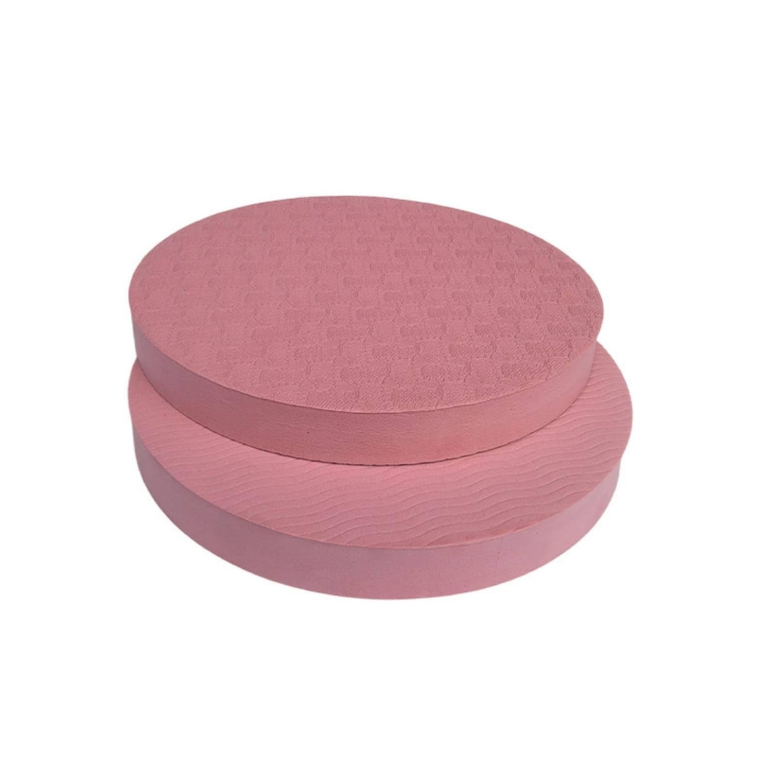 Thick Fitness Knee Pads Slim Kneeling Pad Textured Workout Pad Grooved for Yogis, Floor Exercises, Planks, Home Gym, 30CM X 2CM Pink-image-14
