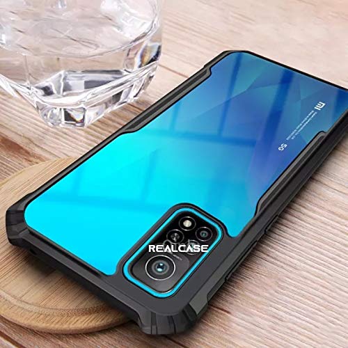 REALCASE Mi 10T / Mi 10T Pro Back Cover Case | Silica Acrylic Soft Gel Clear Transparent Shock Proof | Bumper Back Cover Case for Xiaomi Mi 10T/ 10T Pro 5G (X Black) (B08NY16YT8) Amazon Price History, Amazon Price Tracker