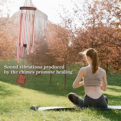 Gianotter Outdoors Memorial Wind Chimes - Rose Gold Sympathy Wind Chimes For Women With Soothing Melodic Tones For Outside, Home, Garden Hanging Decoration #TOP5