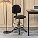 Boss Office Products B1615-BK Ergonomic Works Drafting Chair Without Arms in Black, Mid-Back