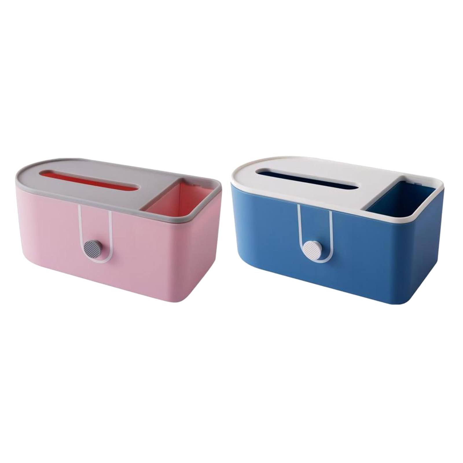 CALANDIS™ 2x Multifunction Tissue Box Rectangular Facial Tissue Holder Storage Box | Storage Boxes | Home Organization | Household Supplies & Cleaning 1