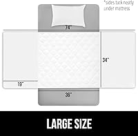 Vista 30 de Gorilla Grip Cubierta para colchón resistente a filtraciones Cubierta para colchón de niños pequeños con incontinencia con certificación