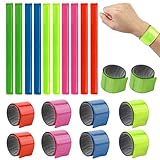 Sylanda Reflektorbänder, 20er Set Schnapparmbänder Klatscharmband Sicherheitsband Reflektor Fahrrad Kinder Reflektierend für Jogger Radfahrer TransportJagd Sport Sicherheit in der Schule (5 Farben)