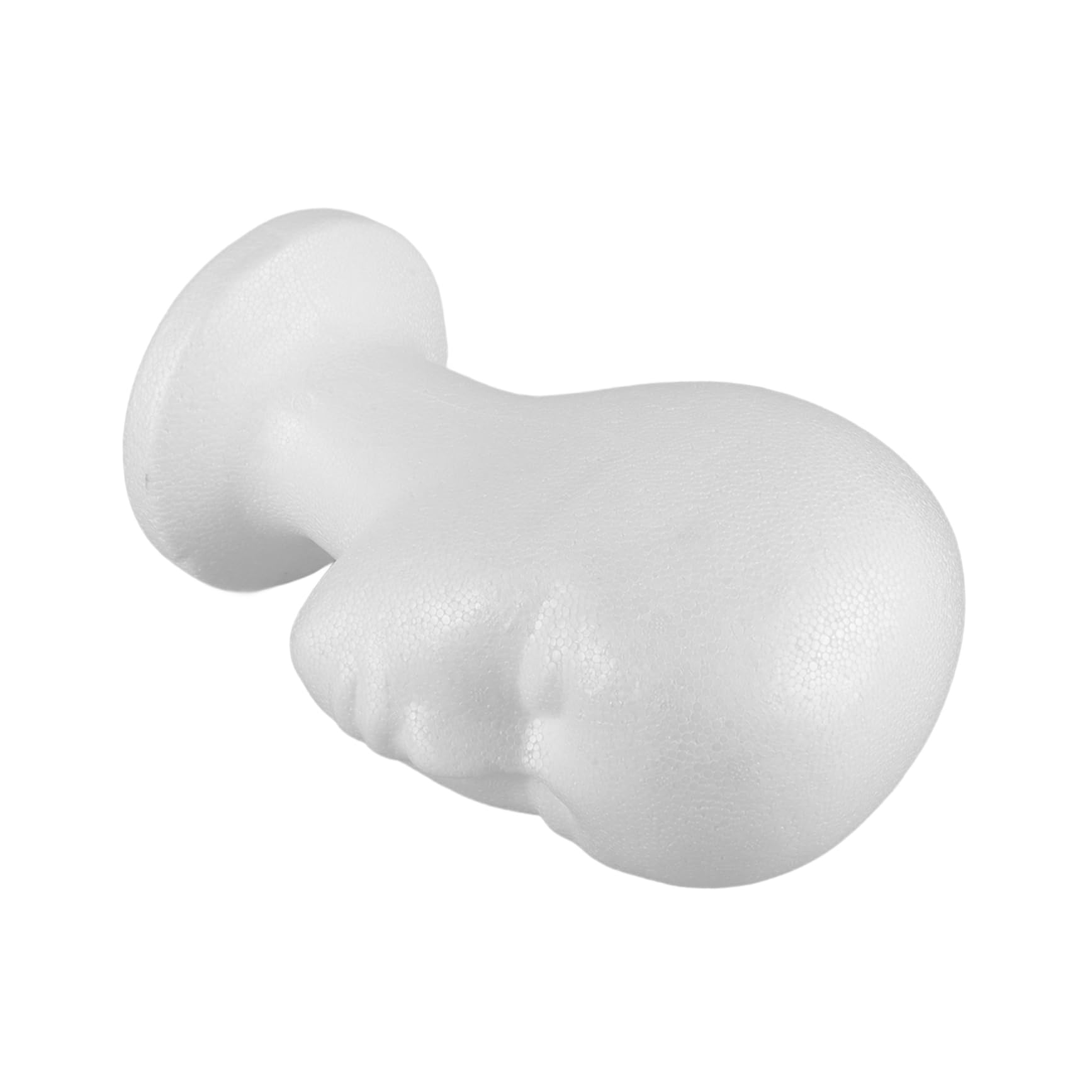 Beavorty Foam Head Mold Hat Display Stand Wig Hat Holder for Diy Props Home Salon Travel Use Stable Space-saving Design