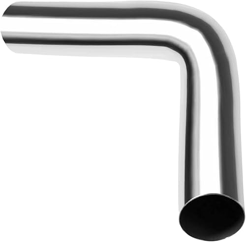 Miniatura 8 de Curva de mandril de tubería de acero inoxidable de 2,5 "OD, longitud de 45 grados de 2 pies, tubería de tubo de acero inoxidable T304 Tubería