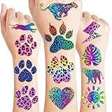 96PCS Cheetah Print Temporary Tattoos Pre-Cut | Jungle Safari Birthday Party Supplies, Cheetah Stickers for Kids Boys Girls, Fun Favors, Decorations, Classroom Prizes & Gifts