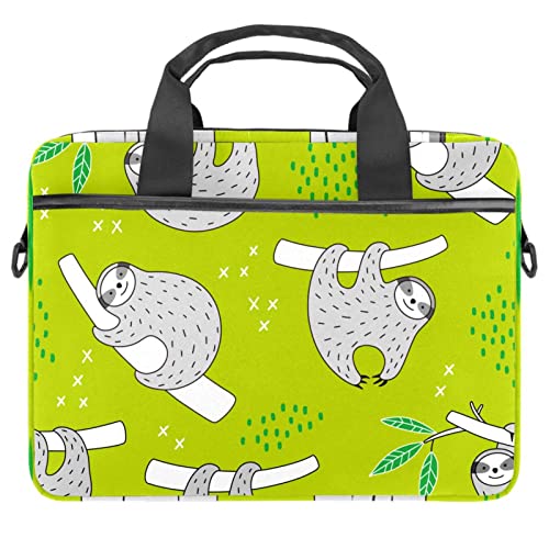 Sac ordinateur 13 à 14 pouces paresseux vert - Sacoche bandoulière pc portable 28x36.8 cm