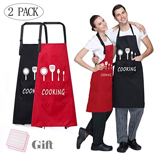 MEILE Aprons for Women Waterproof Couple & Bridal Shower Gifts 2 Piece Set