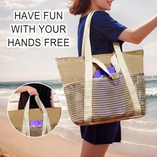 Bolso de Playa Impermeable con Cierre y Malla miniatura 2