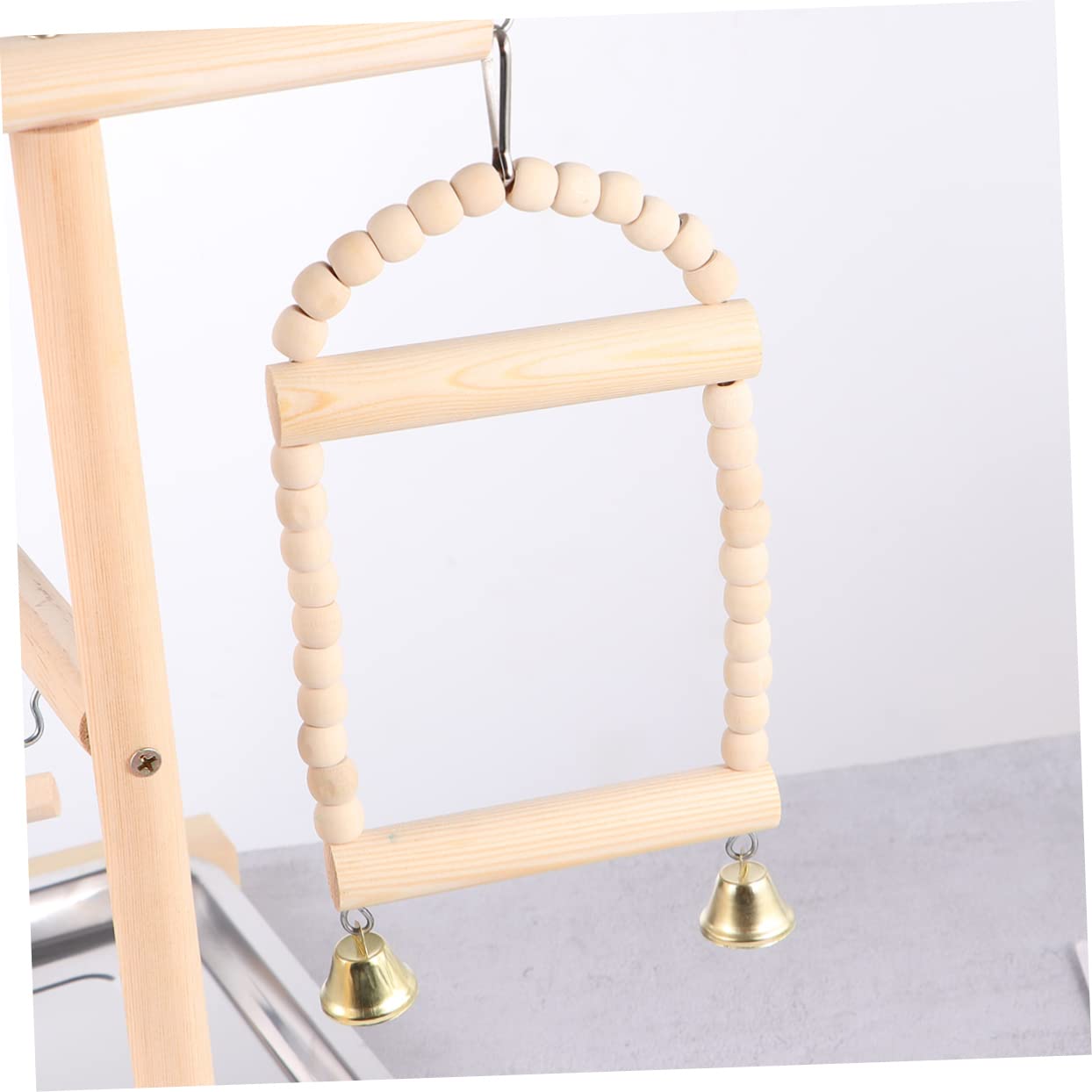 Hamsterbrücke Papageien Hängespielzeug Vögel Schaukeln Spielzeug für Wellensittiche Fördert Balance und Spielspaß im Käfig Zufällige Farbe