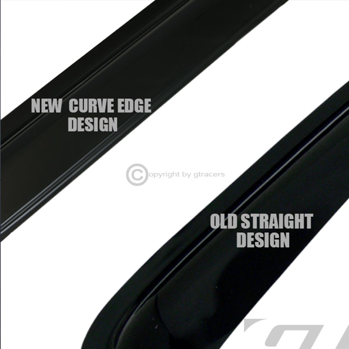 R&L Racing Smoke Sun/Rain Guard Deflector Window Visors 4P V2 Compatible with 2002-2006 Toyota Camry