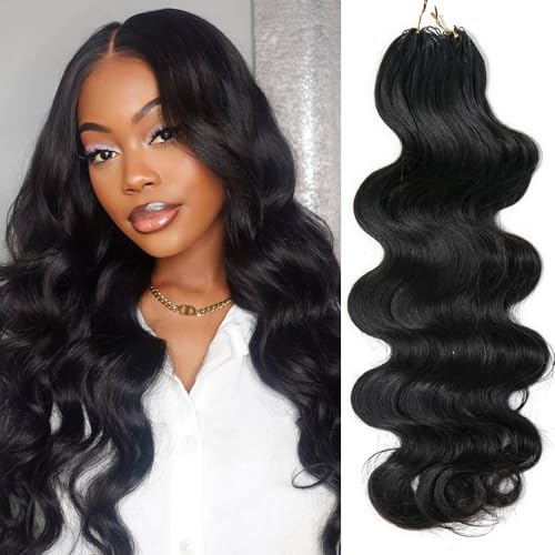 Ssawhair Body Wave Crochet Human Hair Knotless...
