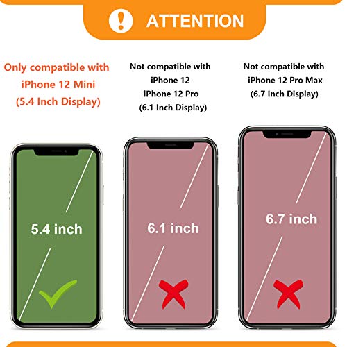 Bocasal Crossbody Wallet Case For Iphone 12 Mini With Card Holder,Zipper Card Slot Protector Shockproof Purse Cover With Removable Cross Body Strap 5.4 Inch(Green) #TOP1