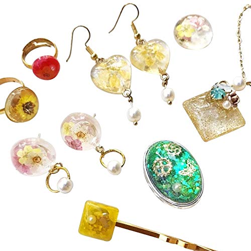 Cabochon Gem Jewelry Casting Epoxy Silicone Mold Triangle Oval Dome Teardrop Square Heart Round Irregular Stone Shapes, For Polymer Clay Craft, Uv Resin Pendant Earrings Making, 2 In Set #TOP6