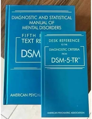 Diagnostic and Statistical Manual of Mental Disorder DSM-5TR Text Revision DSM-5-TR 5th Edition + DSM 5tr Desk Reference Combo Study Pack