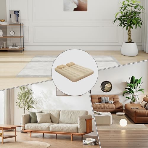 Cama inflable automática plegable con bomba integrada para evitar dolores de espalda en camping 5