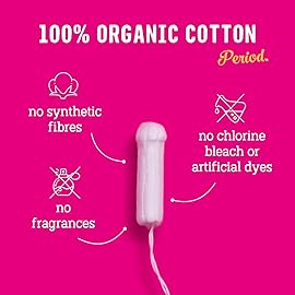 Flo - Organic Cotton Tampons for Women - 32 Pack (32 Super Tampons) - Leak Proof - No Synthetic Fibers, Chlorine Bleach, or Added Dyes - Bio-Plastic Applicator - Feminine Care - Vegan & Cruelty Free