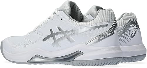 Miniatura 3 de ASICS - Zapatos de tenis Gel-Dedicate 8 para mujer, 7, blancoplata pura