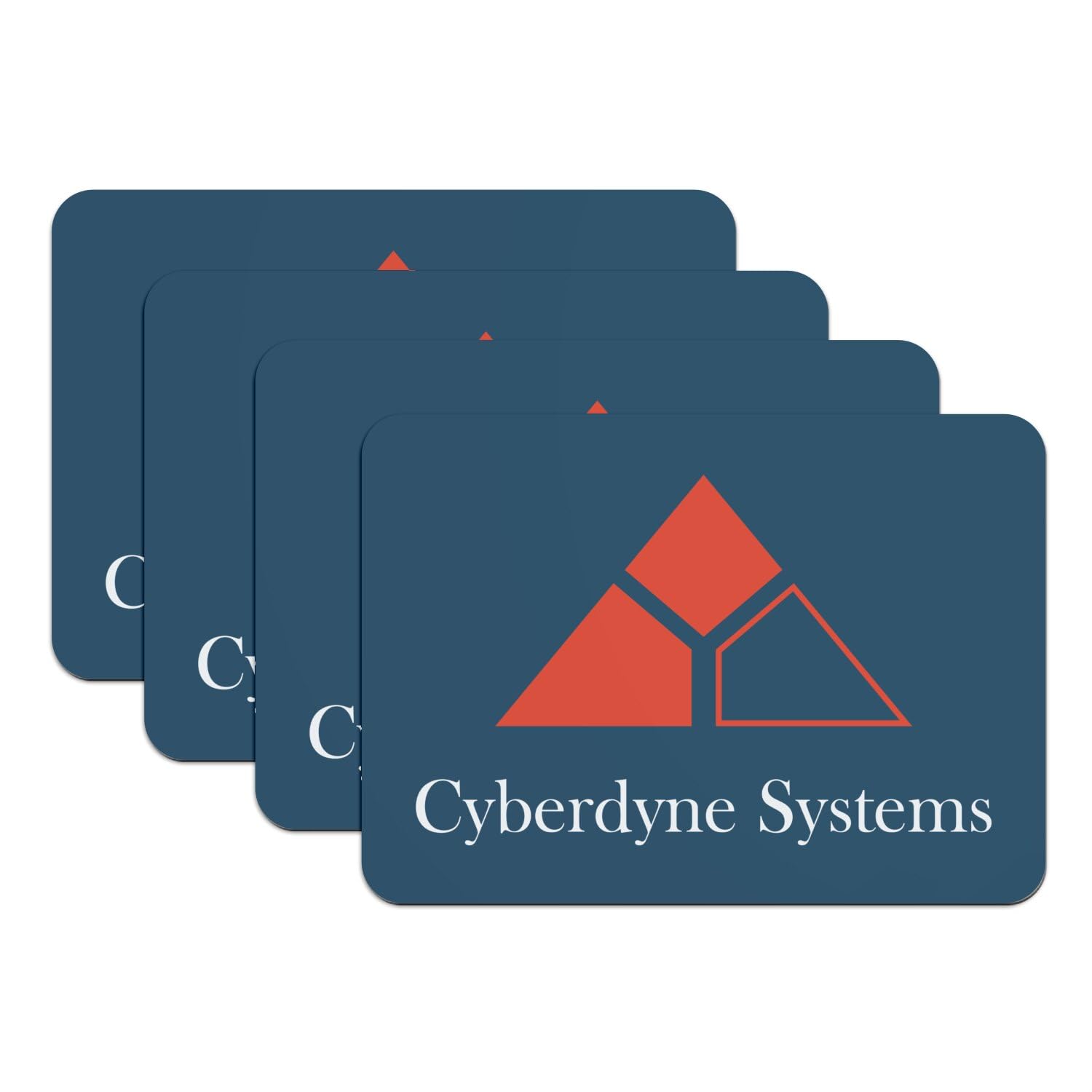 Set de table Cyberdyne Systems bleu grand format en caoutchouc pour geek