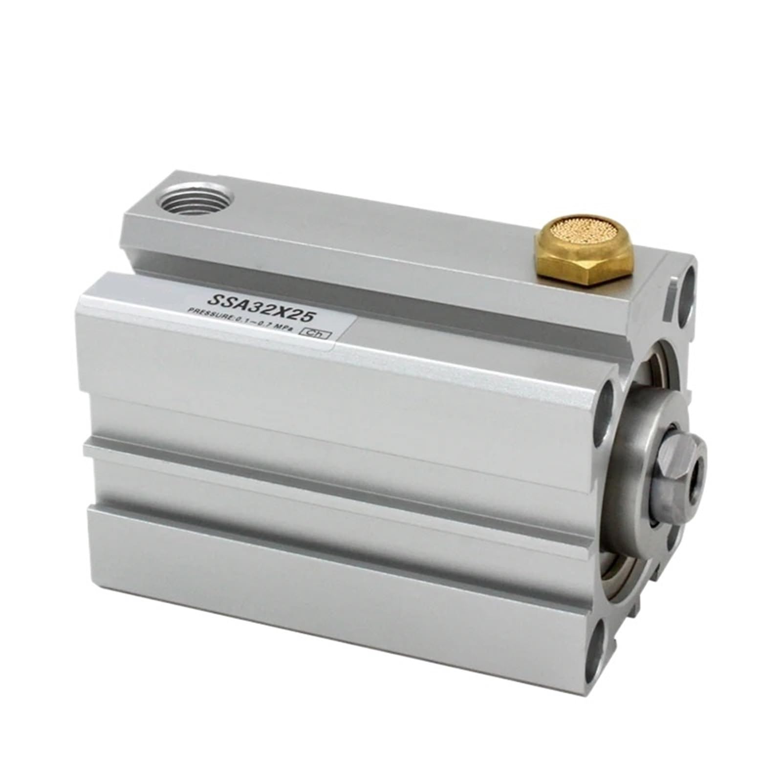 Vérin à ressort SSA63X5 compact type push pour guidage et bridage