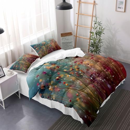 Housse de couette florale résout le manque de style avec la parure 200x200 - 5