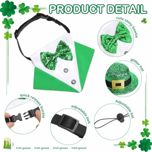 Disfraz de tuxedo para perro St. Patrick's Day talla S miniatura 3