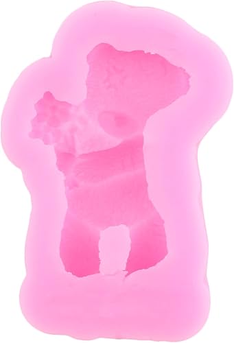 Miniatura 9 de Mujiang Moldes de silicona para fondant, molde de chocolate con oso de luna para decoración de pasteles, pasta de goma, decoración de cupcakes,