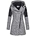Produktbild Showsing Damen Winter-Parka mit Kapuze und Reißverschluss, Polyester, grau, 3XL=18 UK