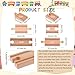 20 Pcs Straight Wooden Tracks Expansion Wood Train Track Pieces Connectors Adapters Male Male Female Female Train Track Wood Starting Wooden Bridge Accessories Compatible with Railroad Set