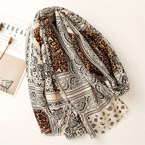 Mavoli Women's Scarf Lightweight Print Pattern Scarf Shawl Fashion Scarf Sun Protection Shawl2