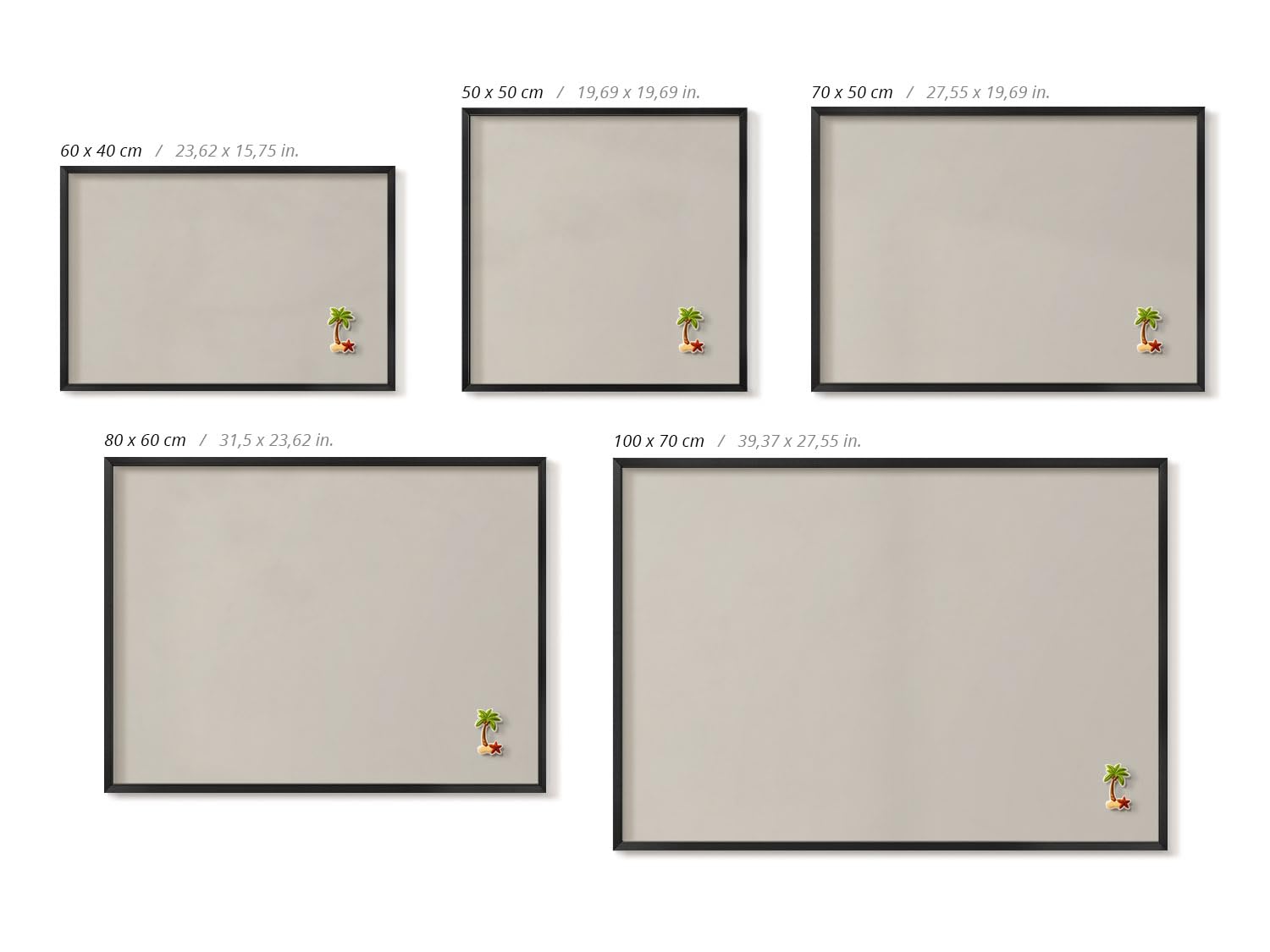 Tulup Magnettafel Pinnwand 70x50 cm Schwarz Kunststoffrahmen Beige Rosa Akzent Magnetisch Wandboard Memoboard Notiztafel Organisation für Büro Zuhause Küche Schule