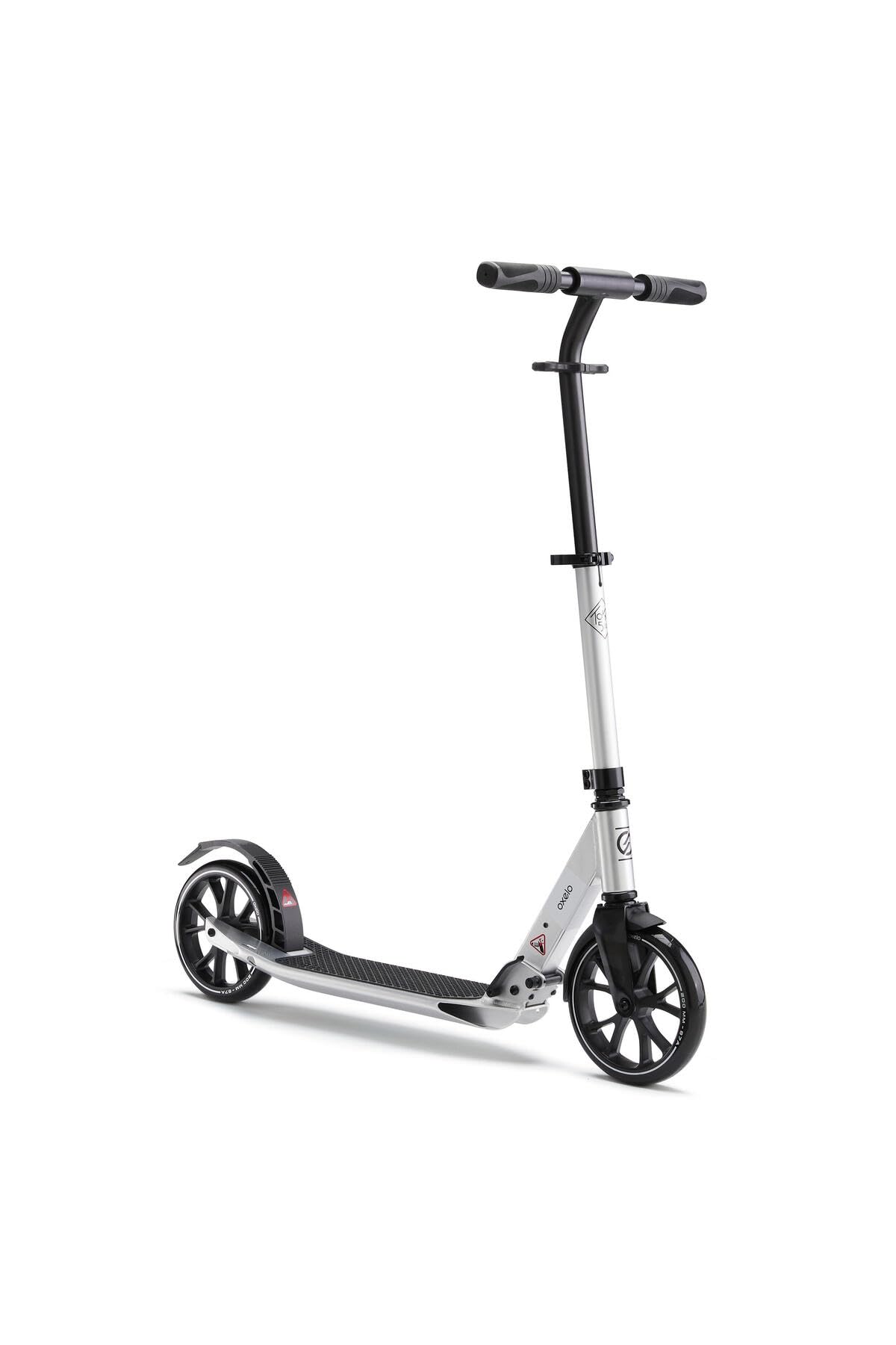 Decathlon Yetişkin Scooter, Town 5 XL, Açık Gri, Katlanabilir