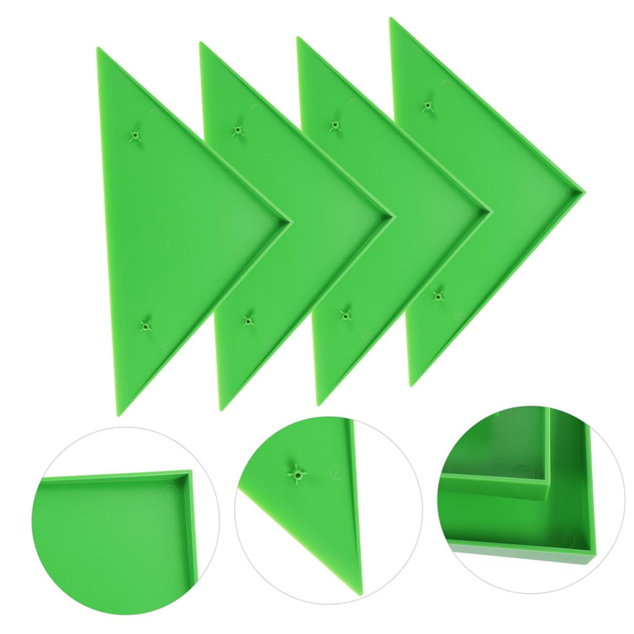 ERINGOGO Protectores Esquinas Triangulares para Mesa Futbolín Accesorios Plástico Duraderos