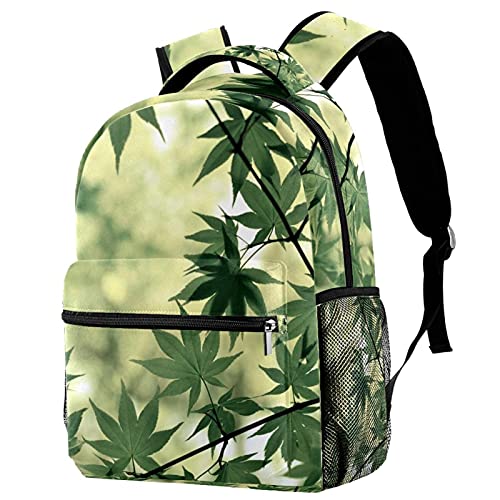 Sac à dos de voyage campus motif nature avec porte-gourde