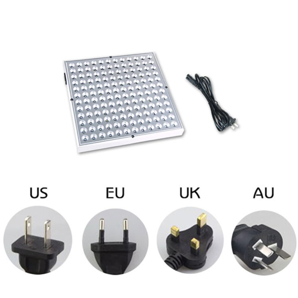 Lampada LED da Coltivazione 45w in Plastico Argento per Fiori | Distribuzione Uniforme della Luce, Lunga Durata, Adatta a Serra e Piantine Indoor