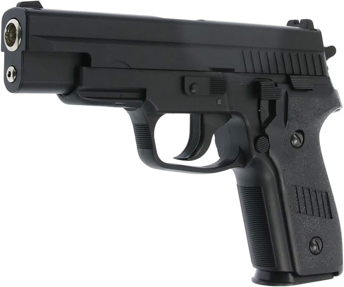 HFC 116N Negra (Muelle) | Pistola de Airsoft Calibre 6mm + maletín + munición Bolas PVC