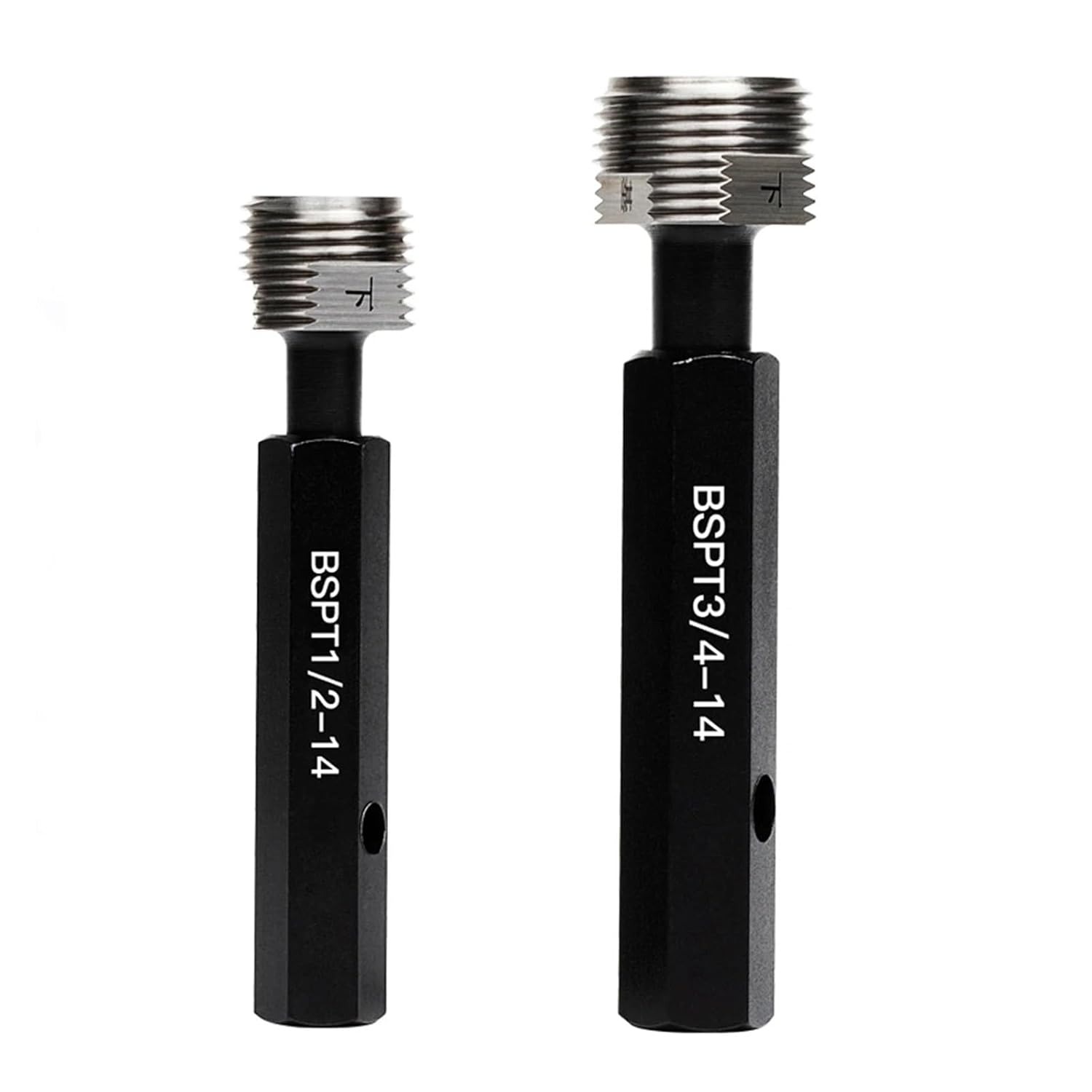 Thread Inspection Tool, BSPT Tapered Pipe Thread Plug Gauge Ring gauges gage Detection Tool 1/8 1/4 1/2 3/4 3/8 1-11 1" 1 2-11(BSPT 1l4-19,Plug Gauge 1PCS)