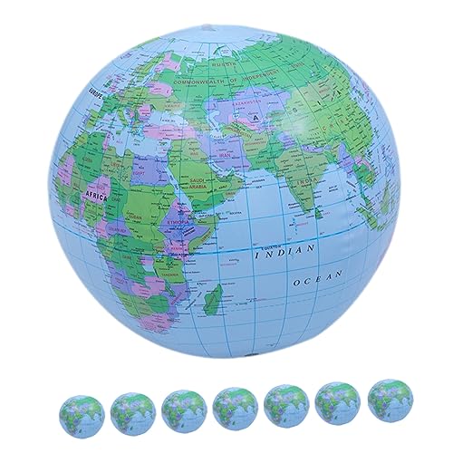 Globe gonflable avec carte du monde pour piscine et jeux d'eau d'été