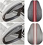 4 Pieces Mirror Rain Visor Eyebrow Car Rear View Mirror Rain Eyebrow Rear View Guard Eyebrow Side Mirror Rain Guard View Mirror Visor Guard for Most Car Truck SUV (Black, Carbon Fiber)