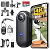 Cámara de Acción H8 64GB 4K, Mini Cámara Corporal, Cámara Vlogging Wearable | Múltiples Accesorios de Montaje en Cualquier Lugar Pequeña Portátil Sin Manos Casco Cam para Trabajo, Ciclismo, Viajes, Paseo de Mascotas (Negro) 2