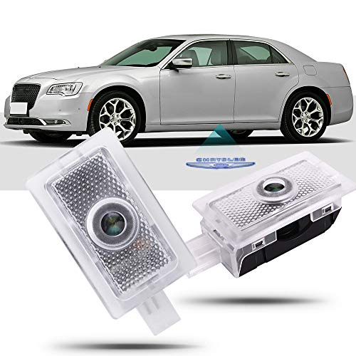 CAR ROVER Car Door LED Logo Projector Lights Welcome Ghost Shadow Courtesy Step Lamp for Chrysler 200 300 Sebring Series (Pack of 2)