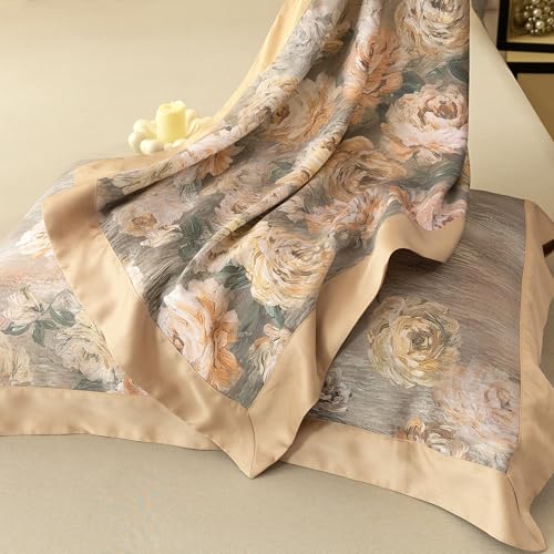 ECOCOTT Bedding 3-Piece Duvet Cover Queen Size – Silky Soft 100% Lyocell, Cooling & Breathable for Hot Sleepers, Ultra-Smooth with Modern Feathered Pattern, Moisture-Wicking