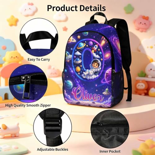 Image of Custom Backpack for Boys Toddler Backpacks Kids Back to School Bookbag Set