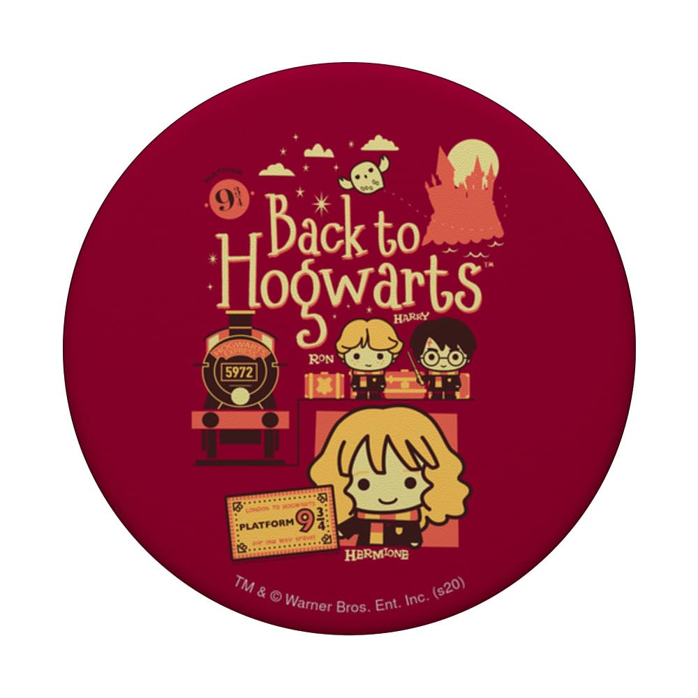 Harry Potter Back to Hogwarts Platform 9 3/4 Chibis PopSockets Swappable PopGrip, Black - Image 3