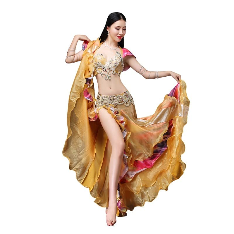 Amazon.co.jp: DEBLE豪華 ベリーダンス衣装セット インドダンス