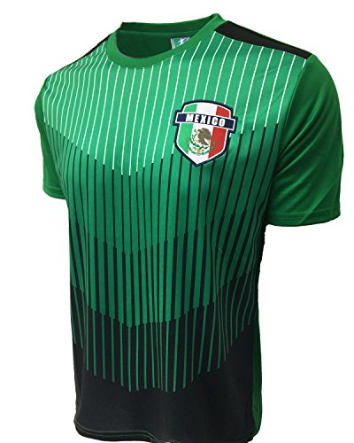 Icon Sports Mexico Training Jersey for Kids and Adults, Mexico T-Shirt