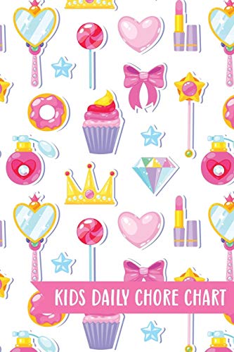 Kids Daily Chore Chart: Princess Accessories Weekly Checklist Task Family Behavior Journal Small Reward Tracking Organizer List For Children Routine Reusable Chores Responsibility Training System image 3