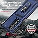 for Samsung Galaxy A16 5G Case with Camera Lens Cover HD Screen Protector, Dual Layer Military-Grade Drop Tested Magnetic Ring Holder Kickstand Protective Phone Case for Samsung Galaxy A16 5G (Navy)